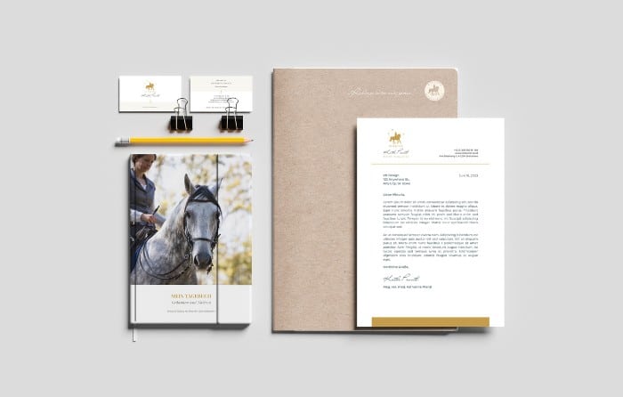 VK Design - Branding und Geschäftspapiere für Reitkunst Trainerin