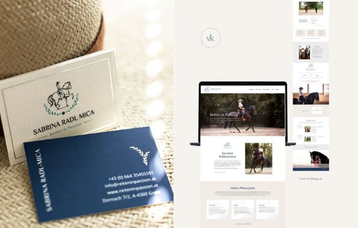 VK Design - Branding und Visitenkarten für Reiten in Passion