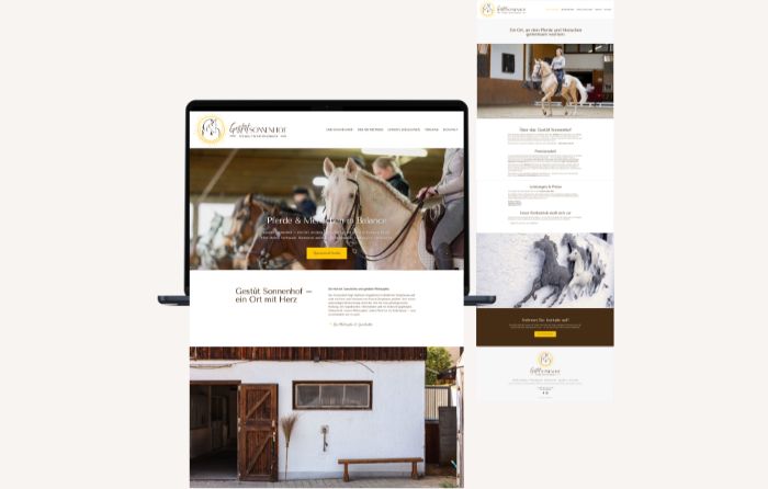 VK Design - Webdesign für Gestüt Sonnenhof